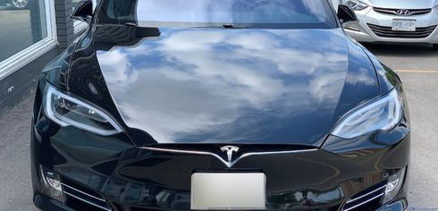 PPF installation for tesla models